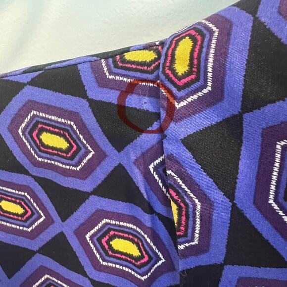 Kate Spade Saturday Geometric Patterned Button Front Shirt Size 2 - Picture 4 of 9